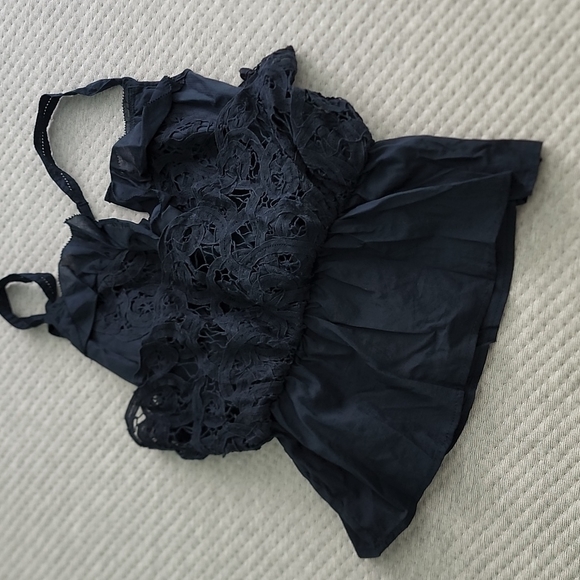 Abercrombie & Fitch blue lace to tank top XS - Picture 7 of 8